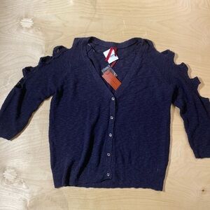 Love Scarlet Button Front Sweater XL (HY)